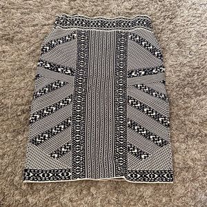 Aztec print pencil skirt